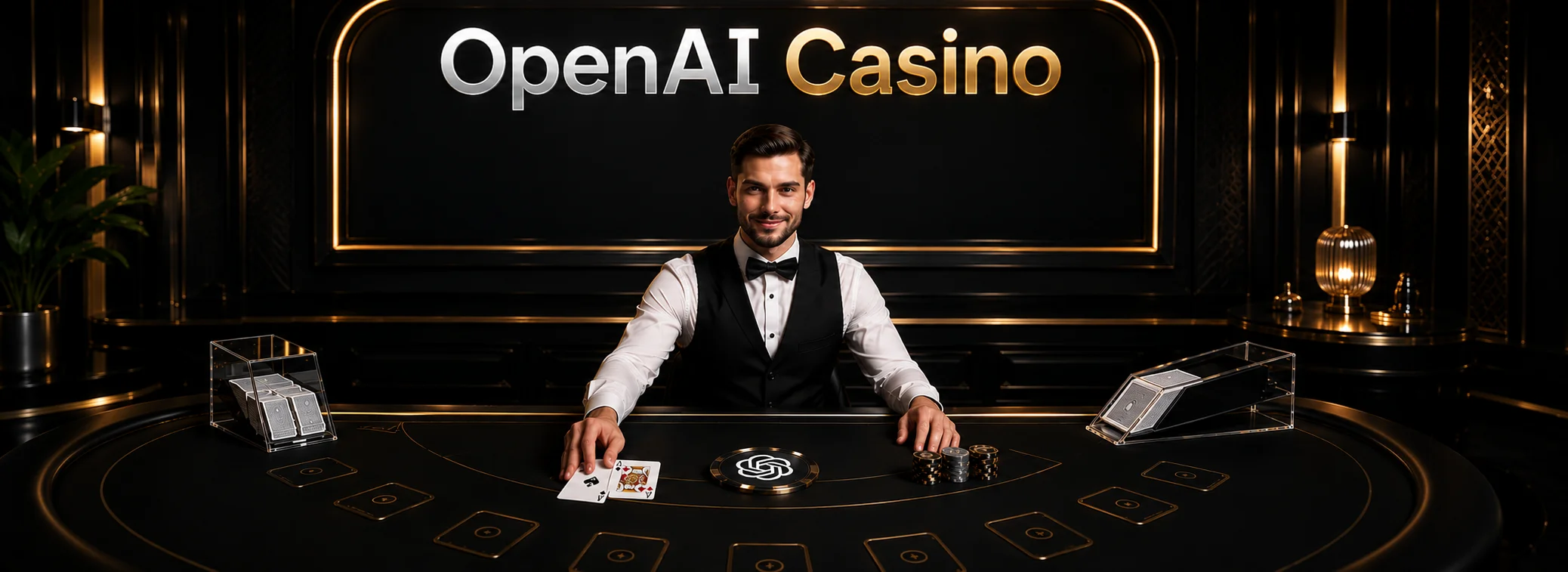 The OpenAI Casino live dealer floor, streamed by Evolution